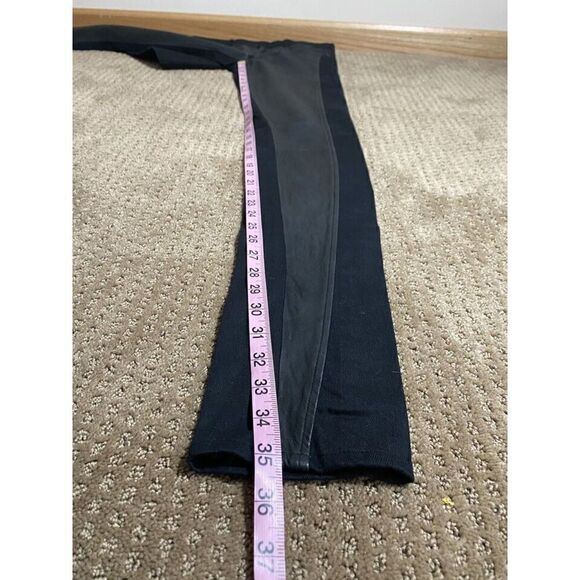 Helmut Lang Black Patina Leather Leggings Women's 26 - Picture 9 of 10